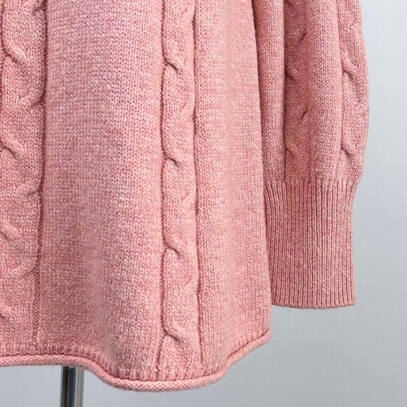 Soft Surroundings Cable Knit Mock Neck Nisette Sweater - Picture 5 of 10